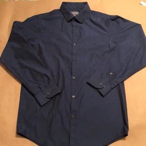 Boys navy dress shirt